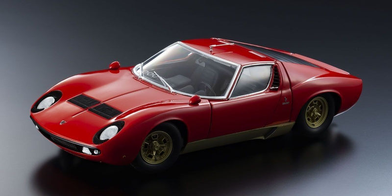 Lamborghini Miura P400S 1969 Red - Gold 1:18 - 48281