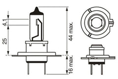 Lampadina Alogena Bosch H7 12V/55W - 48457