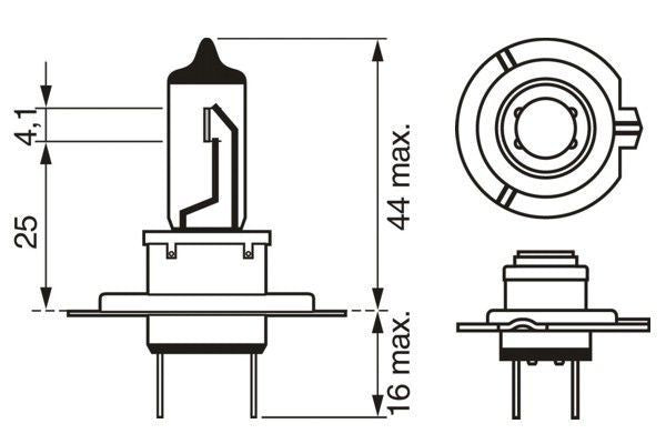 Lampadina Alogena Bosch H7 12V/55W - 48457