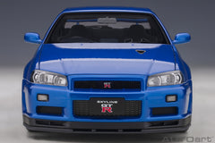 Nissan Skyline GT-R R34 V-spec II Bayside Blue 1:18 - 48596