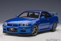 Nissan Skyline GT-R R34 V-spec II Bayside Blue 1:18 - 48605