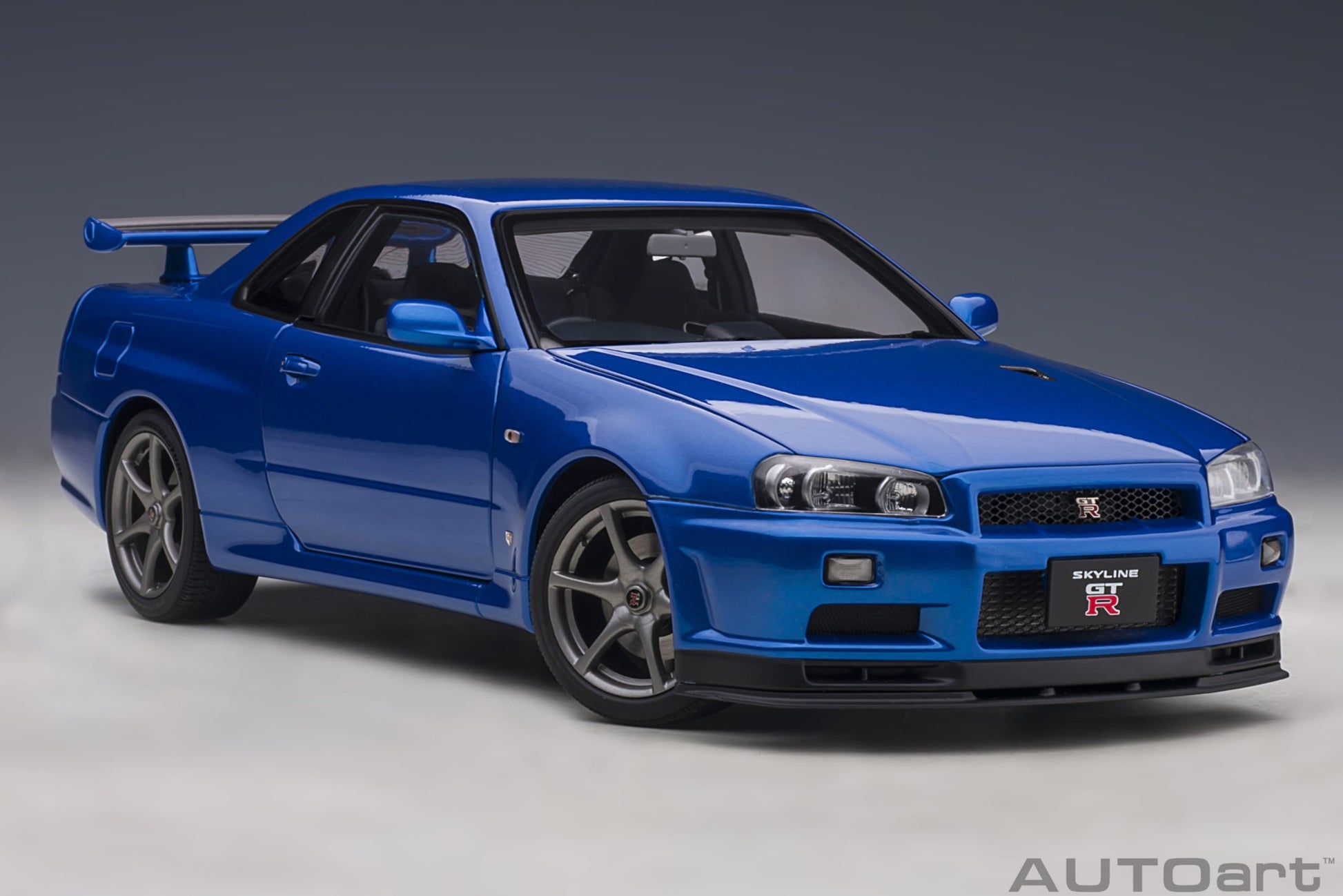 Nissan Skyline GT-R R34 V-spec II Bayside Blue 1:18 - 48606