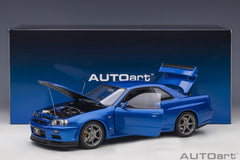 Nissan Skyline GT-R R34 V-spec II Bayside Blue 1:18 - 48609