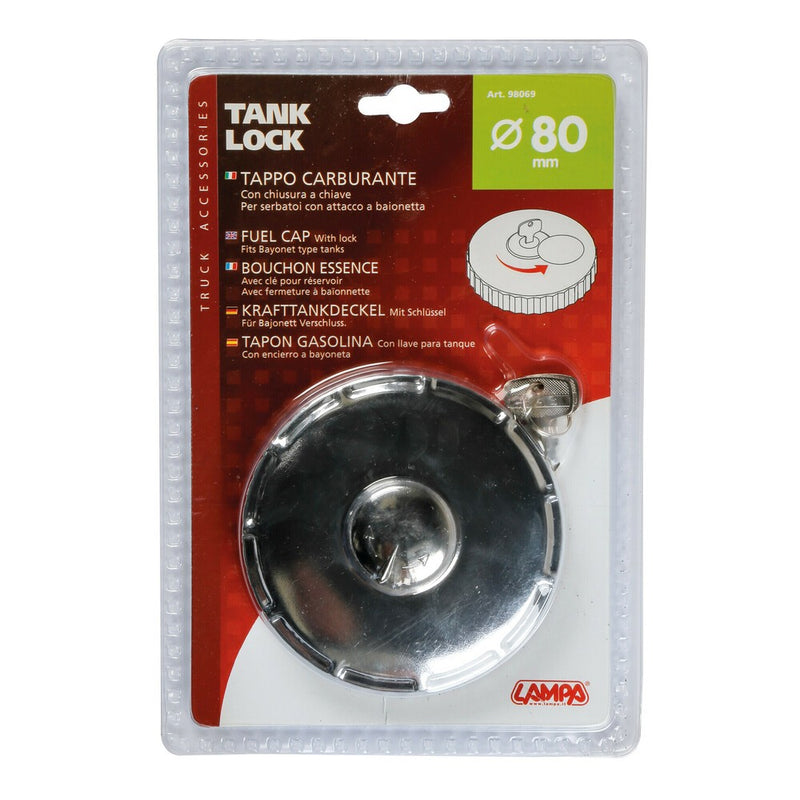 Tappo Fuel 80 Tank-Lock tappo serbatoio con serratura - Ø 80 mm - 48910
