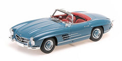 Mercedes Benz 300SL Roadster 1957 Blue 1:18 - 49009