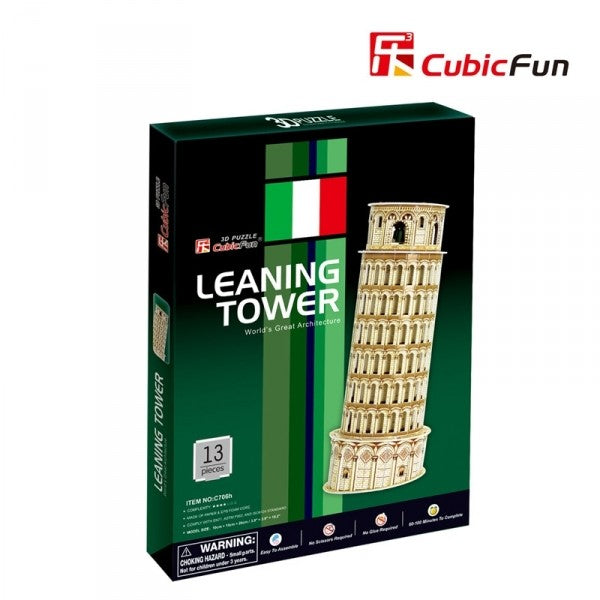 Torre di Pisa Cubic Fun 3D Puzzle 26 cm h - 49224