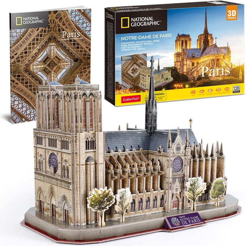 Notre Dame Parigi Cubic Fun 3D Puzzle 24 cm h - 49249