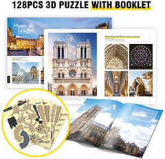 Notre Dame Parigi Cubic Fun 3D Puzzle 24 cm h - 49252