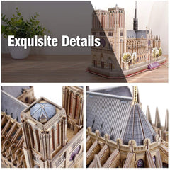 Notre Dame Parigi Cubic Fun 3D Puzzle 24 cm h - 49254