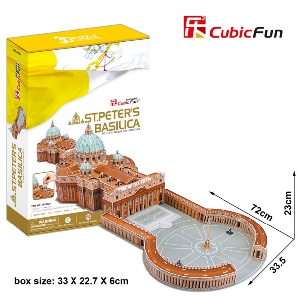 Basilica di San Pietro Roma Cubic Fun 3D Puzzle 23 cm h - 49261