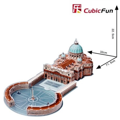 Basilica di San Pietro Roma Cubic Fun 3D Puzzle 23 cm h - 49262
