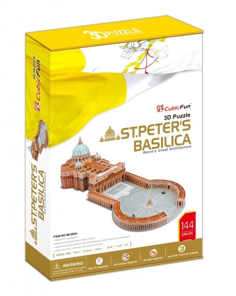 Basilica di San Pietro Roma Cubic Fun 3D Puzzle 23 cm h - 49265