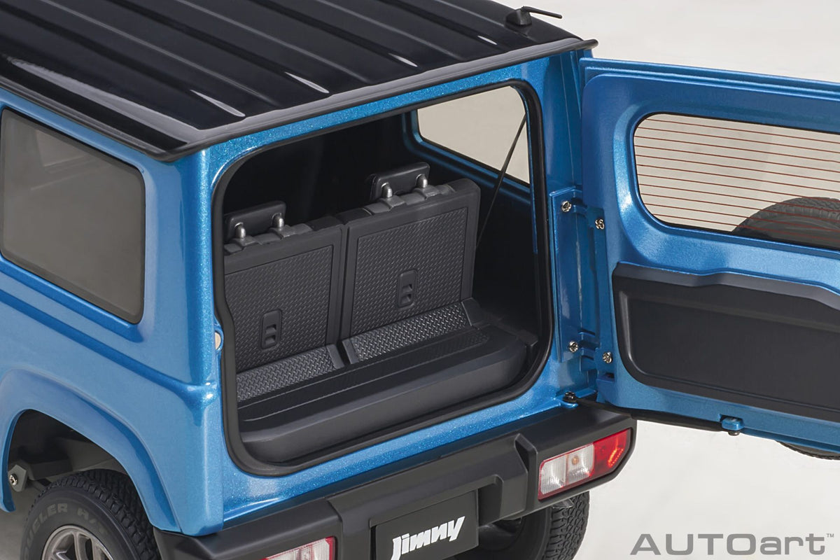 Suzuki Jimny (JB64) RHD 2018 blue metallic - black 1:18-10