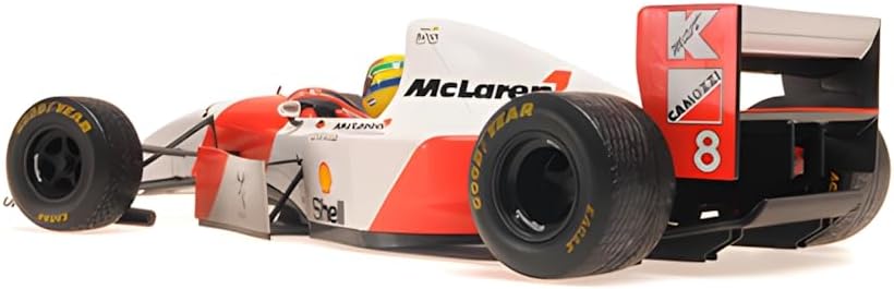 Mclaren Ford MP4/8 F1 Winner European GP 1993 Ayrton Senna Dirty Version 1:18-3