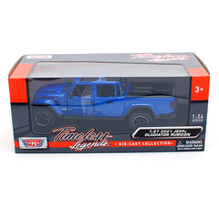 Jeep Gladiator Rubicon 2020 Blu Shade Open Top 1:24 - 50273