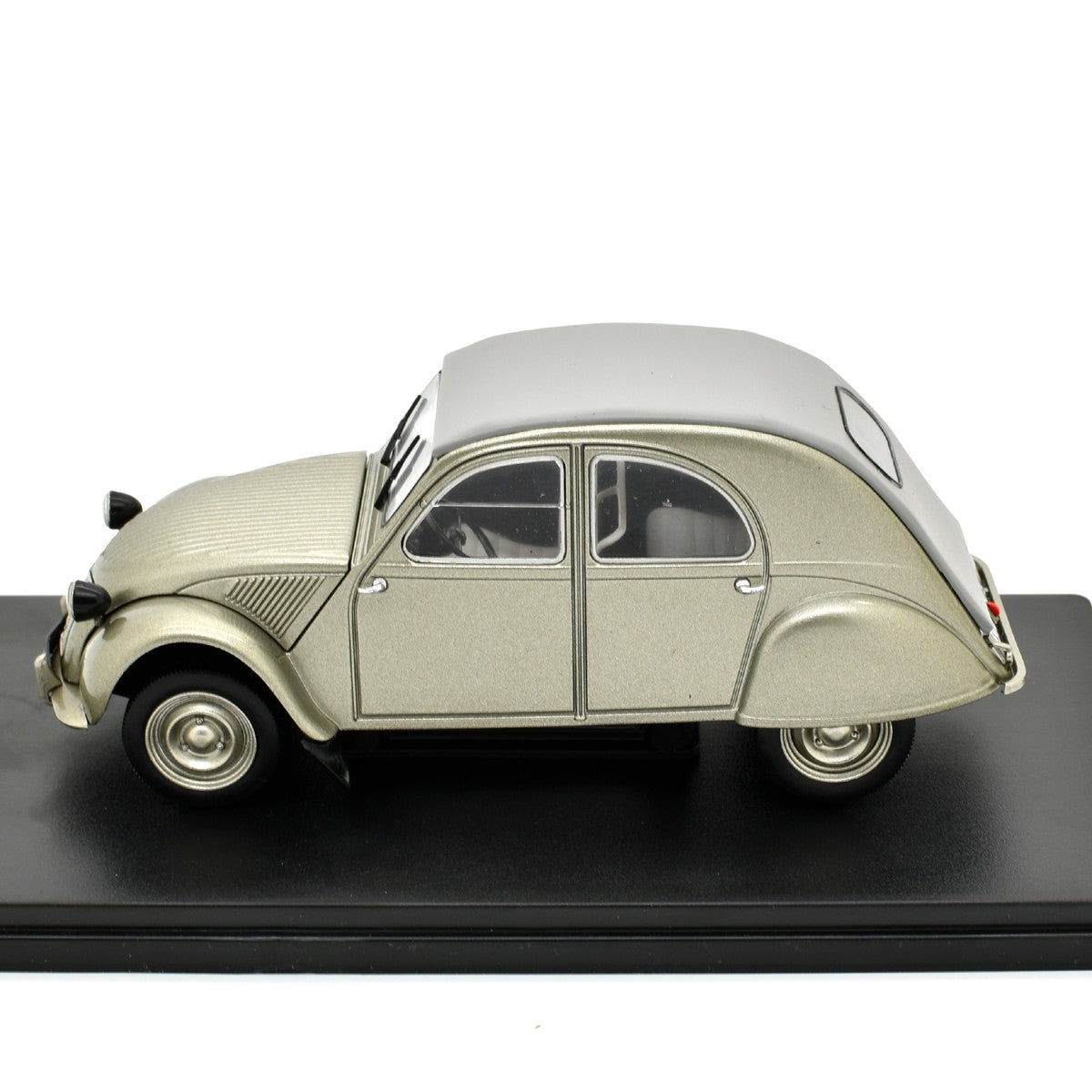 Citroen 2CV A Cabriolet Closed Roof 1950 Silver 1:24 - 50382