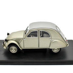Citroen 2CV A Cabriolet Closed Roof 1950 Silver 1:24 - 50382
