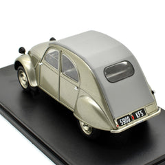 Citroen 2CV A Cabriolet Closed Roof 1950 Silver 1:24 - 50383