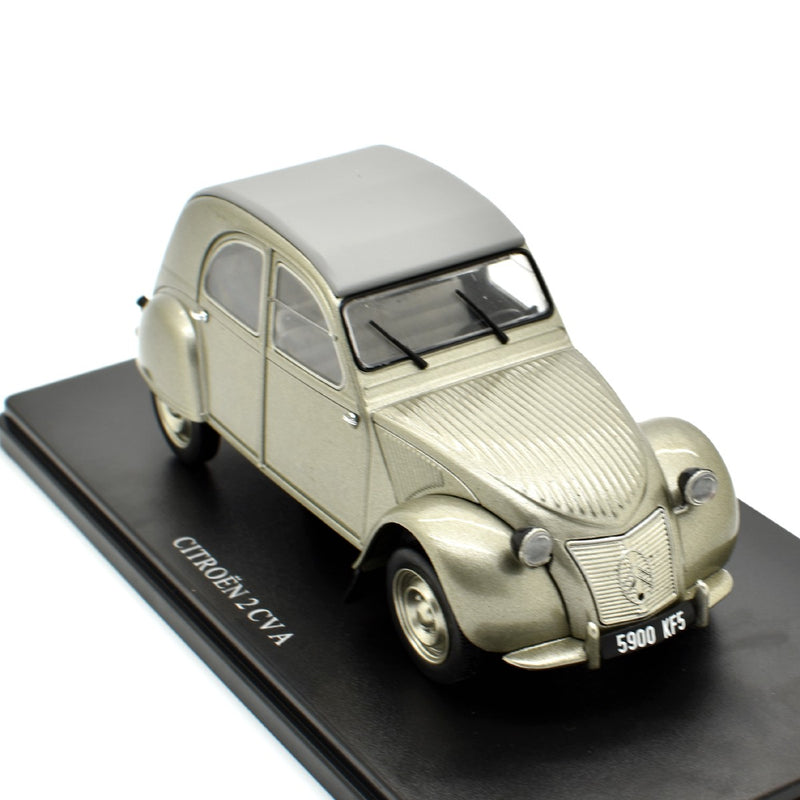 Citroen 2CV A Cabriolet Closed Roof 1950 Silver 1:24 - 50387