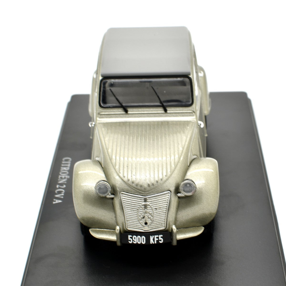 Citroen 2CV A Cabriolet Closed Roof 1950 Silver 1:24 - 50388
