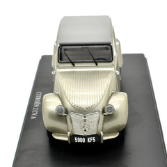 Citroen 2CV A Cabriolet Closed Roof 1950 Silver 1:24 - 50388
