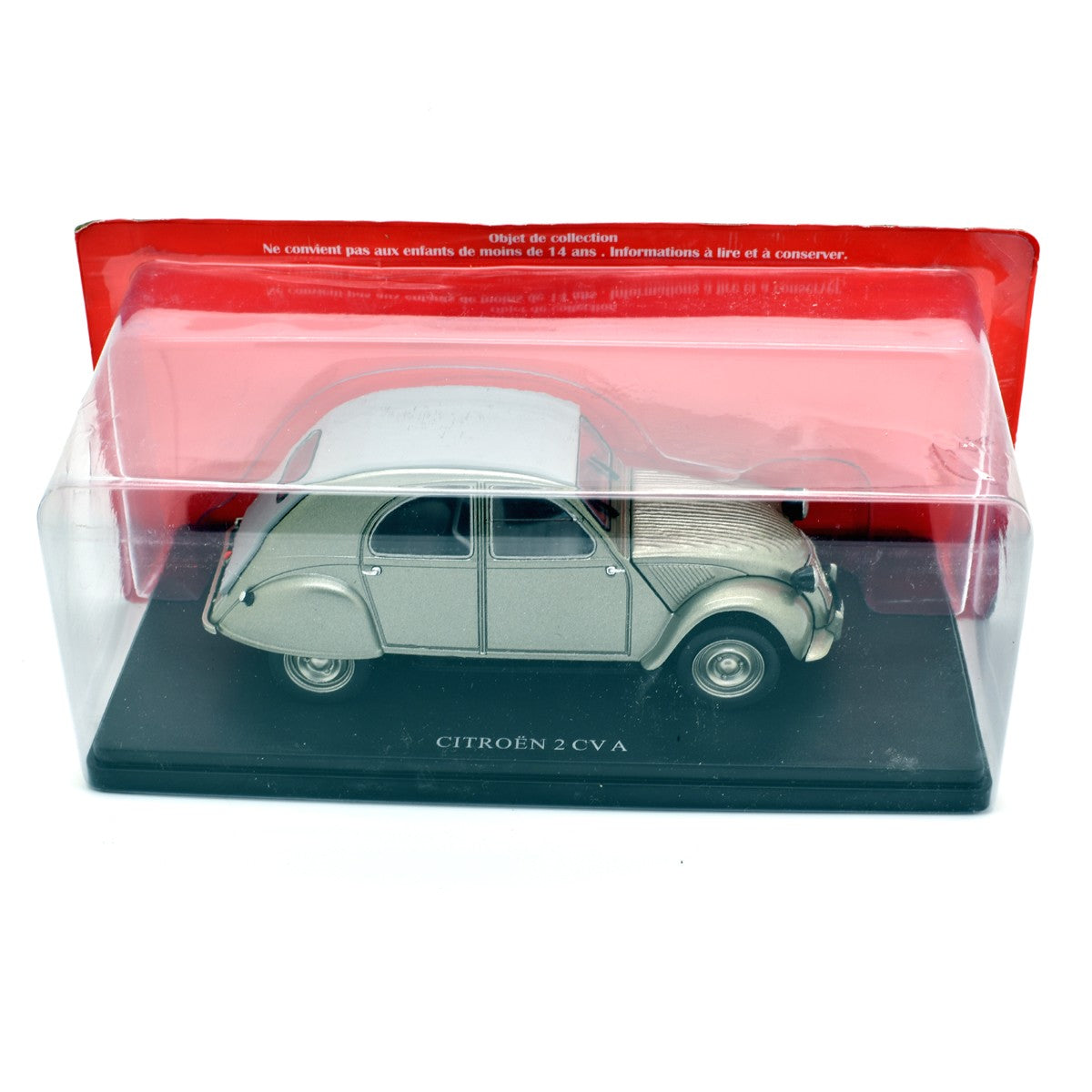 Citroen 2CV A Cabriolet Closed Roof 1950 Silver 1:24 - 50389