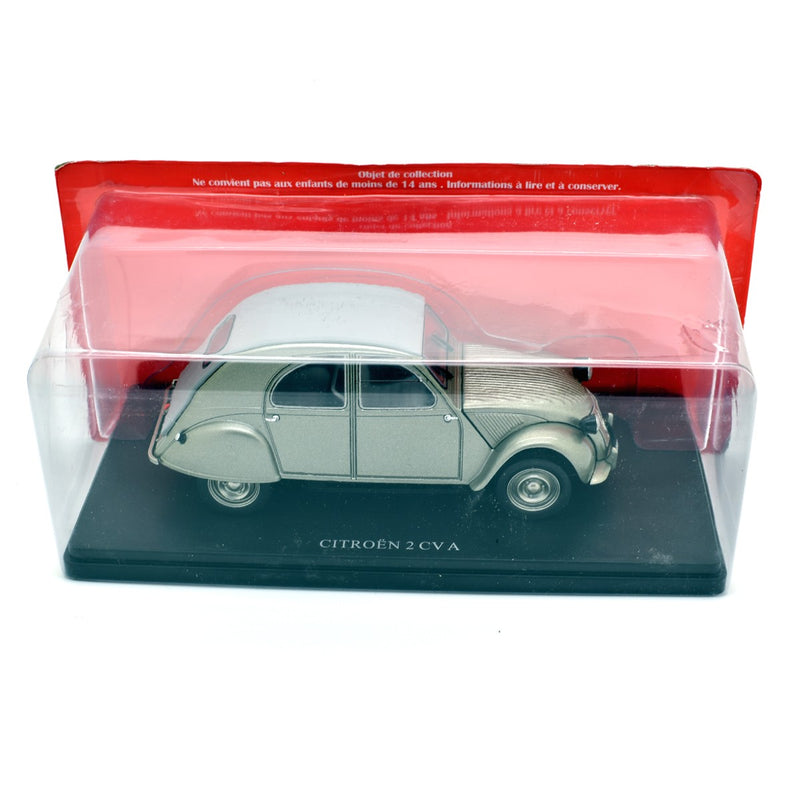 Citroen 2CV A Cabriolet Closed Roof 1950 Silver 1:24 - 50389