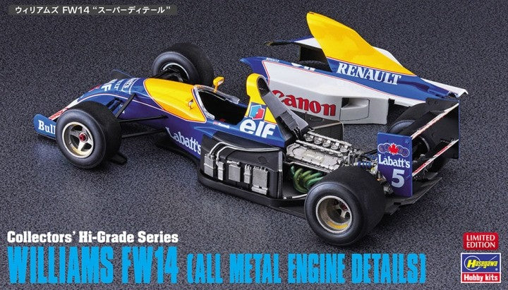 Williams Renault FW14 F1 1991 with metal engine Kit 1:24 - 50600