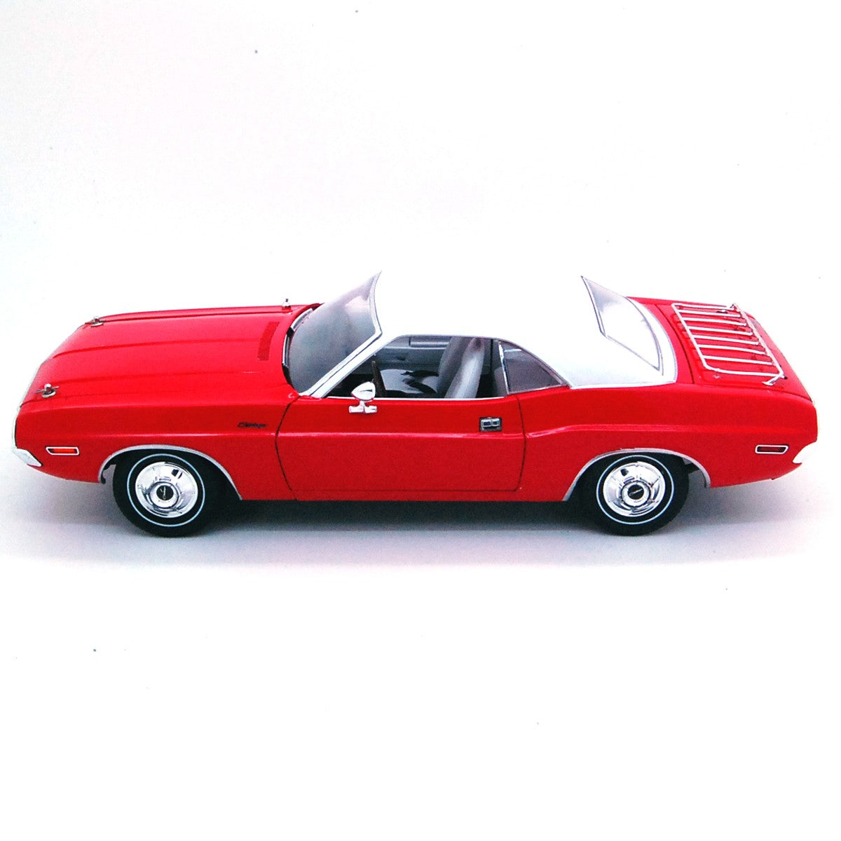 Dodge Challenger 1970 "The Challenger Deputy" Red with White Roof 1:18 - 52834