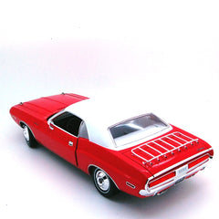 Dodge Challenger 1970 "The Challenger Deputy" Red with White Roof 1:18 - 52835