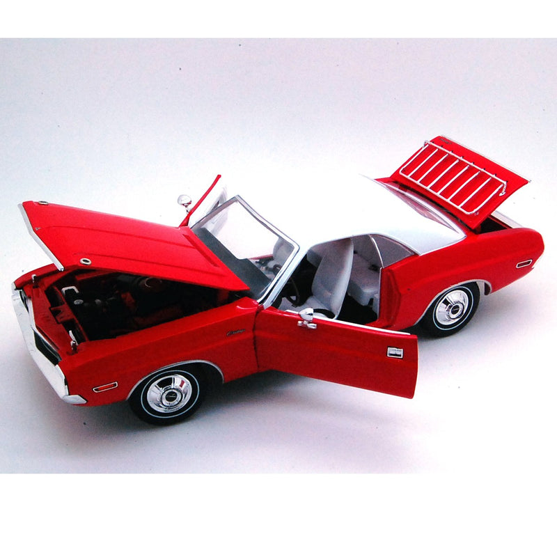 Dodge Challenger 1970 "The Challenger Deputy" Red with White Roof 1:18 - 52841
