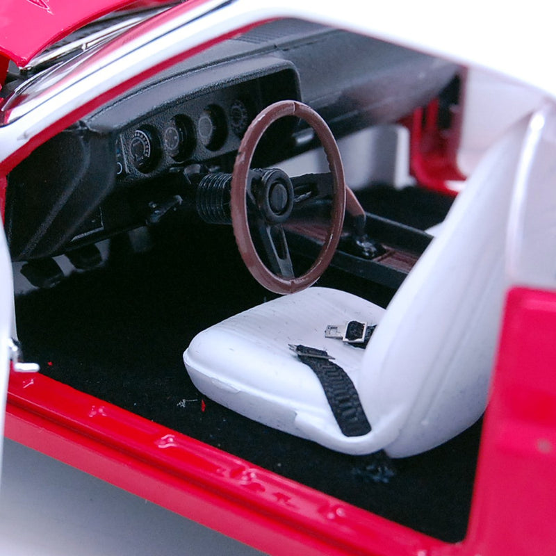 Dodge Challenger 1970 "The Challenger Deputy" Red with White Roof 1:18 - 52845