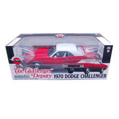 Dodge Challenger 1970 "The Challenger Deputy" Red with White Roof 1:18 - 52849