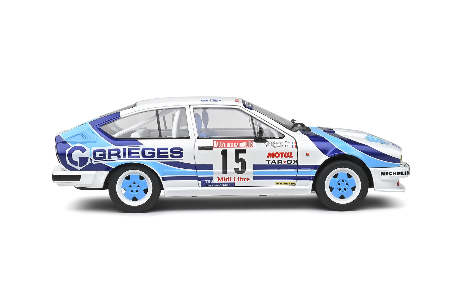 Alfa Romeo GTV6 4° Rallye des Garrigues 1986 Christian Rigollet - Michel Bathelot 1:18 - 53625