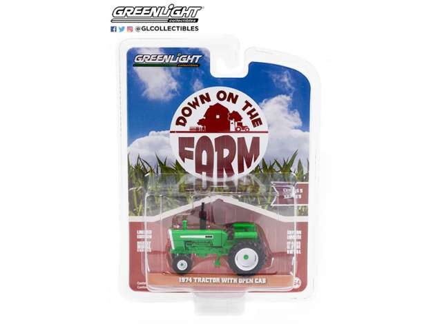 Trattore 1974 Cabina aperta "Down in The Farm" Verde 1:64 - 54213