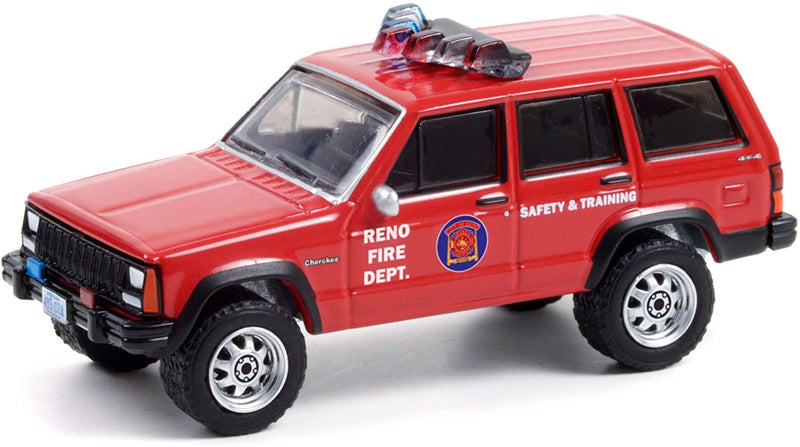 Jeep Cherokee 1990 "Reno Nevada Fire Department" Red 1:64 - 54289