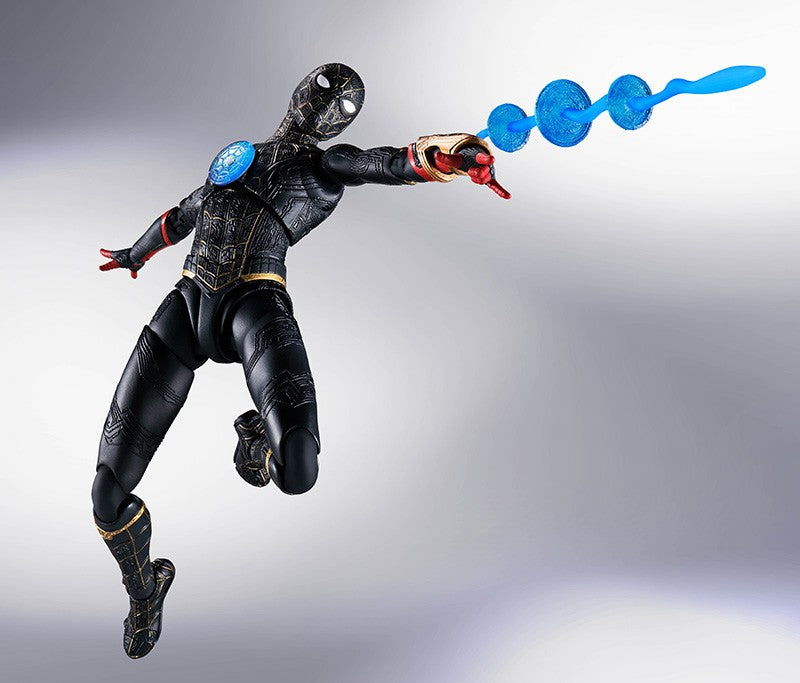 Spiderman SHF No Way Home Black & Gold Suit Special Set 15 cm Action Figure - 54761