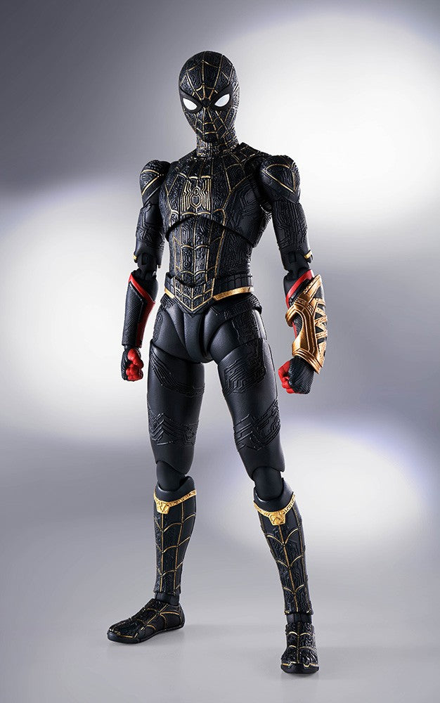Spiderman SHF No Way Home Black & Gold Suit Special Set 15 cm Action Figure - 54763