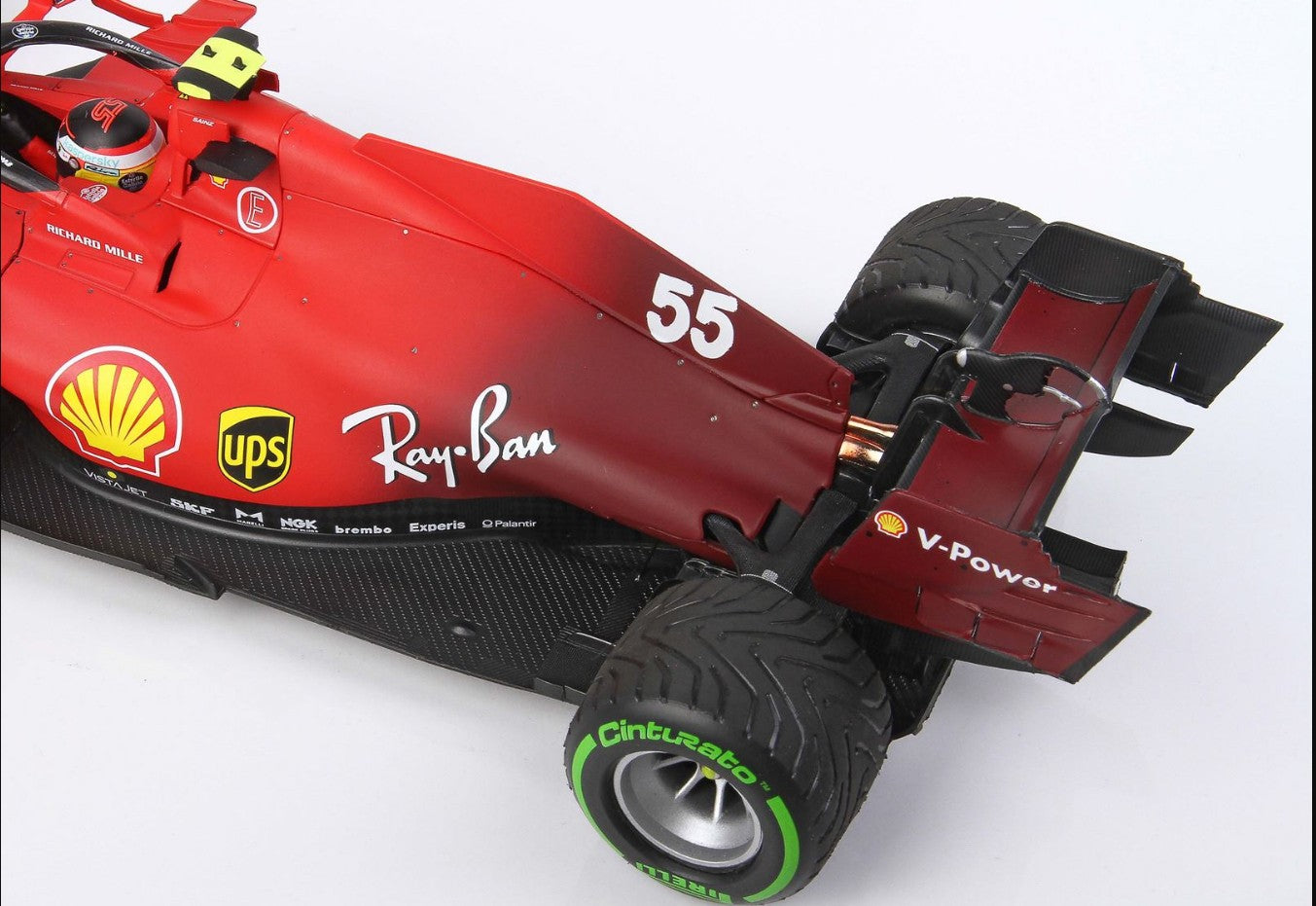 Ferrari F1 2021 SF21 Start Gp Made in Italy ed Emilia Romagna Wet Tires Carlos Sainz 1:18 - 54835