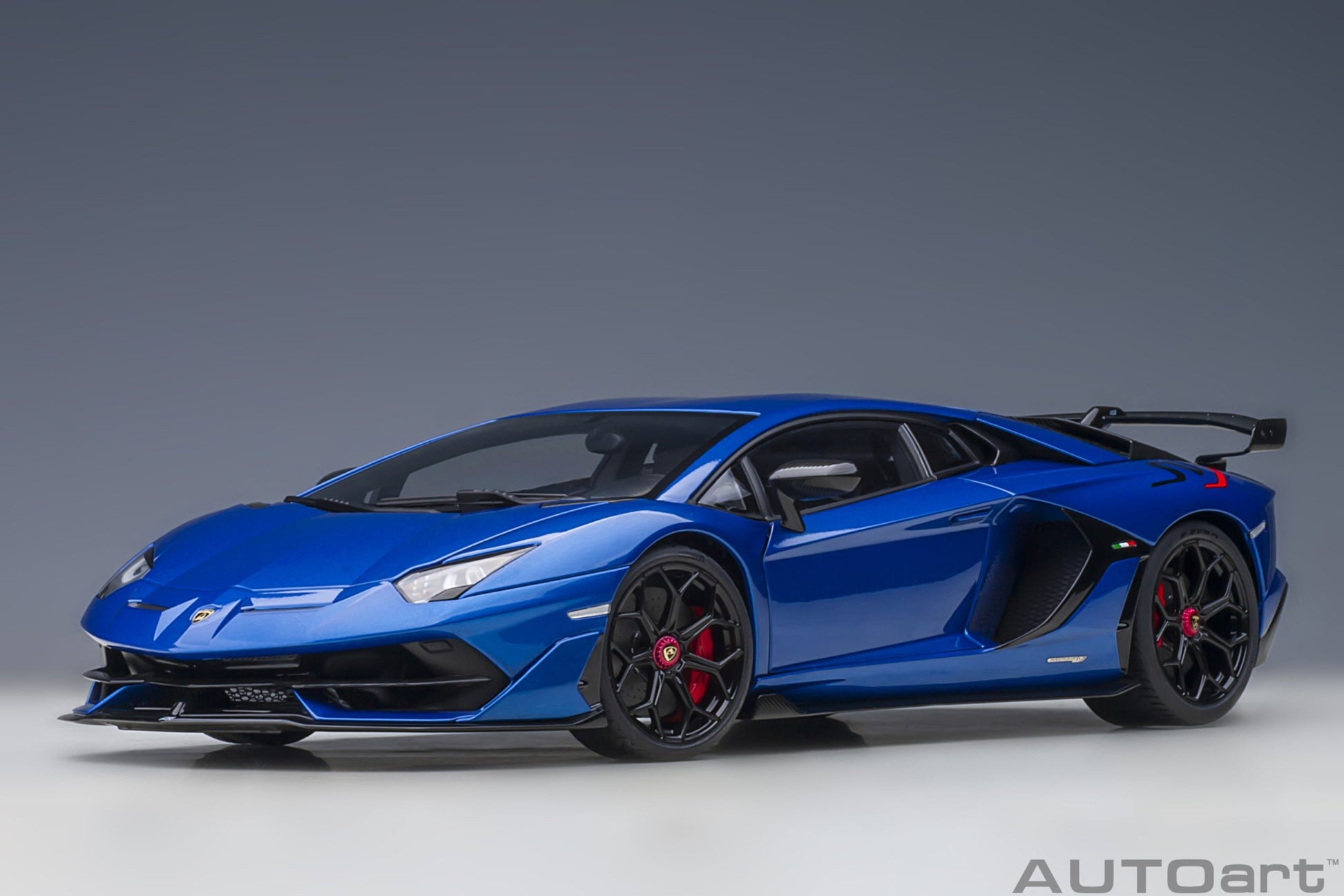 Lamborghini Aventador SVJ 2018 Blu Nethuns 1:18 - 55363