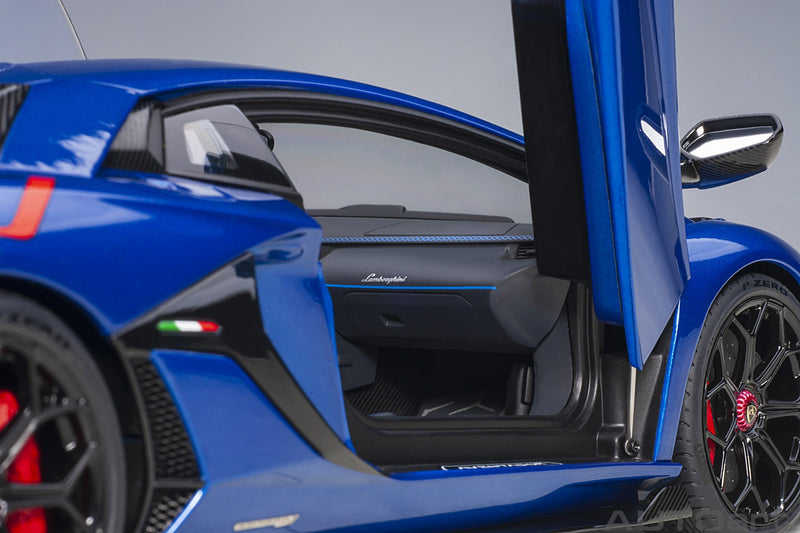 Lamborghini Aventador SVJ 2018 Blu Nethuns 1:18 - 55372