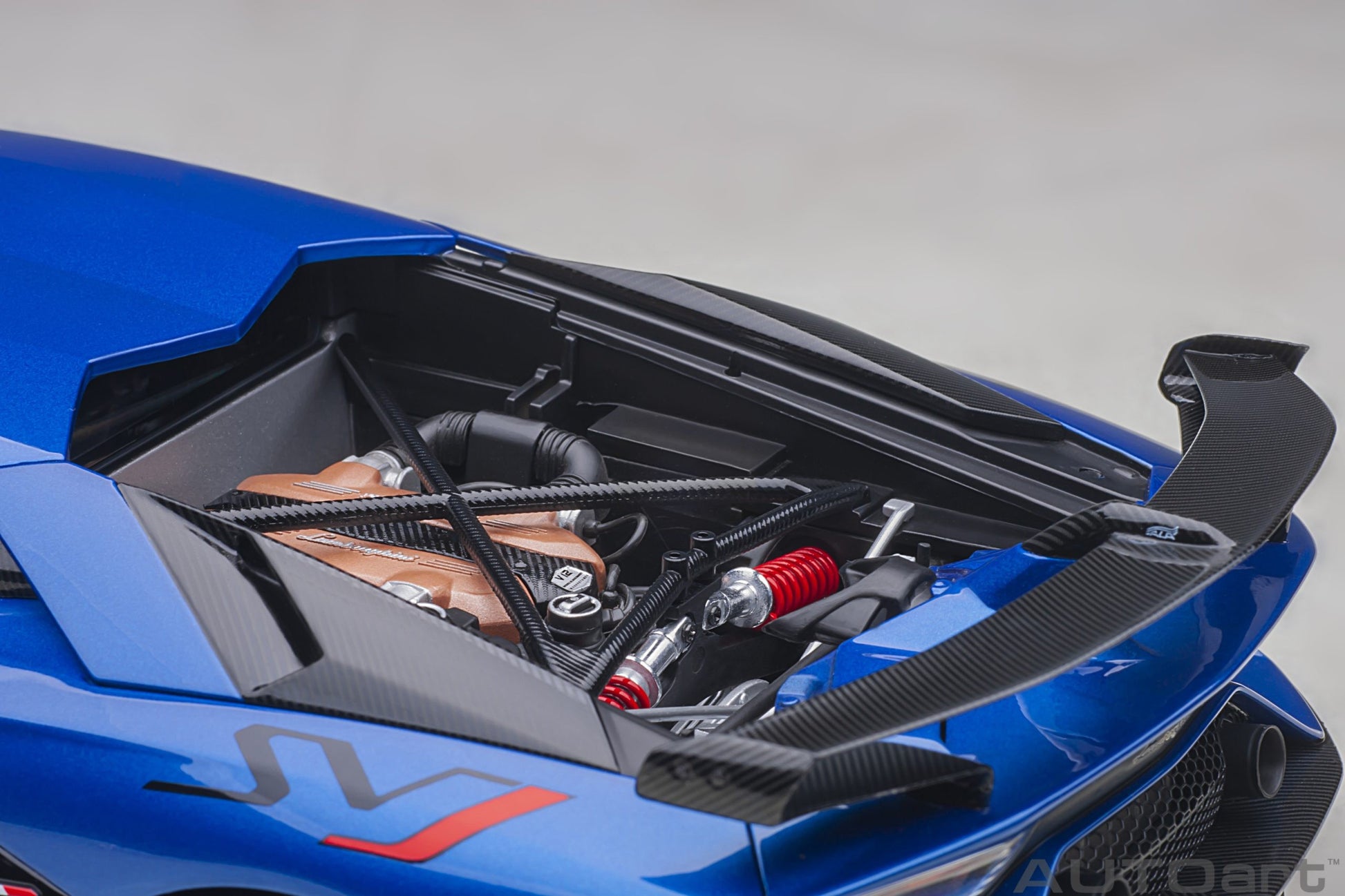 Lamborghini Aventador SVJ 2018 Blu Nethuns 1:18 - 55374