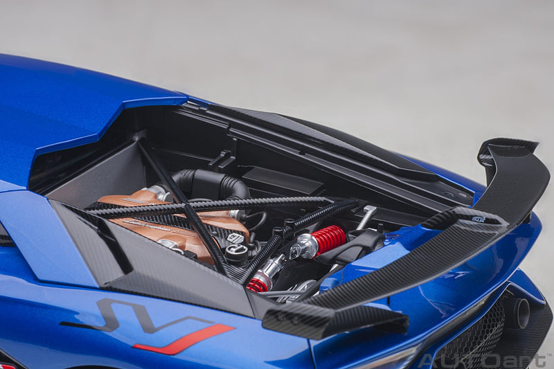 Lamborghini Aventador SVJ 2018 Blu Nethuns 1:18 - 55374