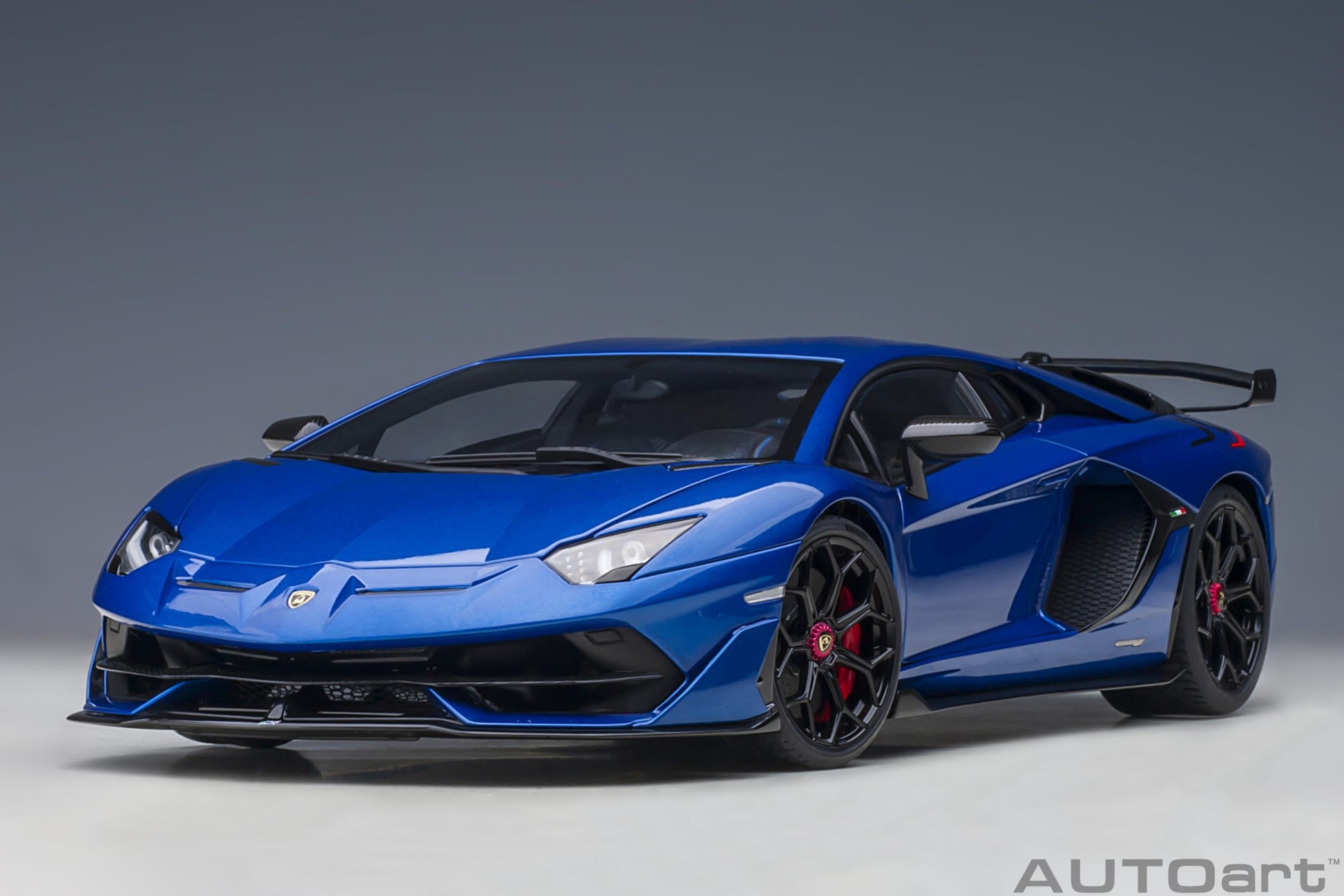 Lamborghini Aventador SVJ 2018 Blu Nethuns 1:18 - 55376