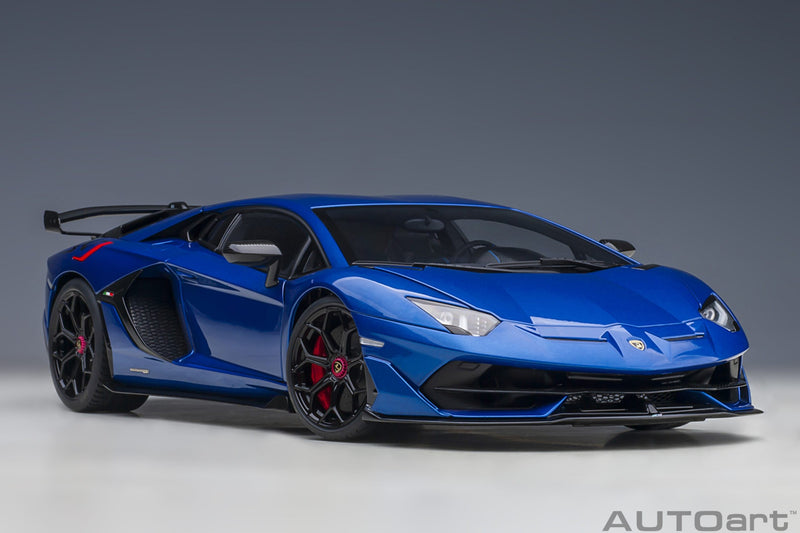 Lamborghini Aventador SVJ 2018 Blu Nethuns 1:18 - 55377