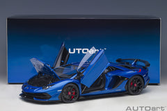 Lamborghini Aventador SVJ 2018 Blu Nethuns 1:18 - 55380
