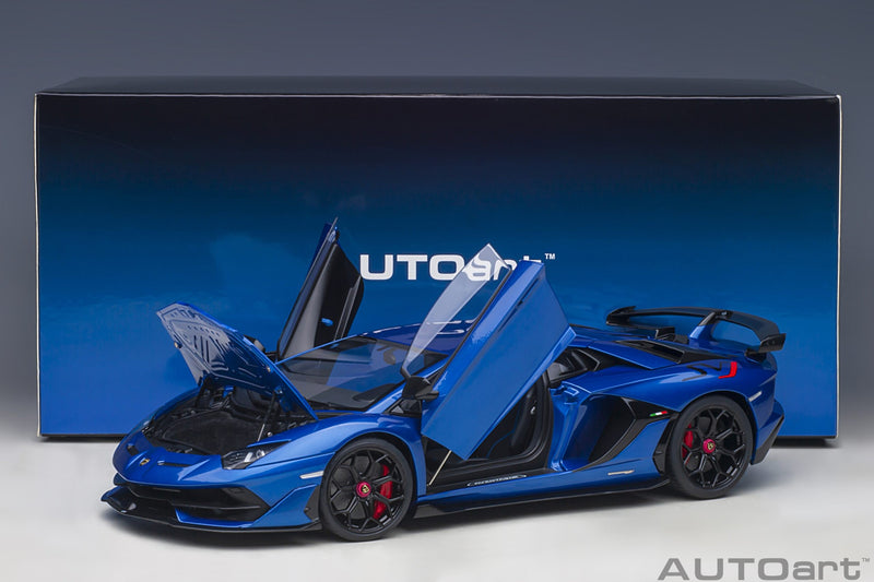 Lamborghini Aventador SVJ 2018 Blu Nethuns 1:18 - 55380