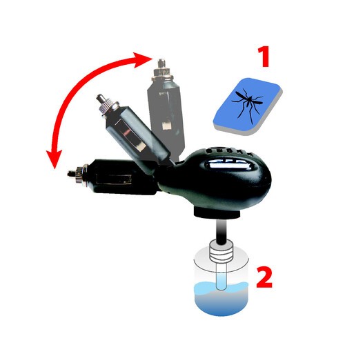 Killer 2 in 1 diffusore elettrico per insetticidi auto-camion 12/24V - 55391