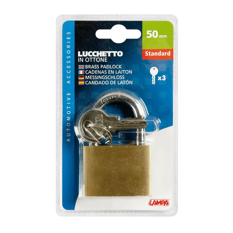 Lucchetto in ottone standard - 50 mm - 55405