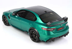Alfa Romeo Giulia GTAM 2020 Verde Montreal Roll Bar Verde Brakes Silver 1:18 - 56082